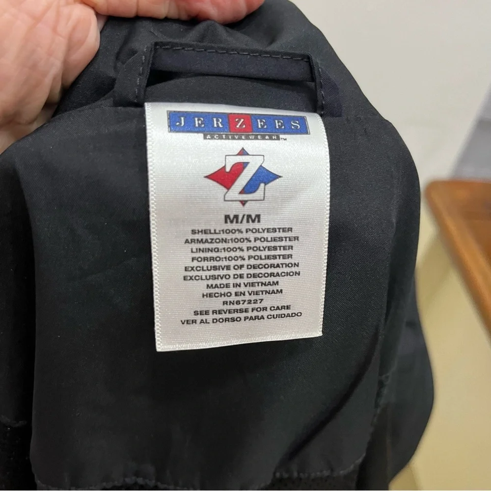 Jerzees windbreaker black